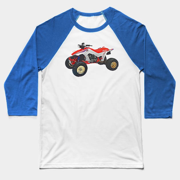 TRX 250R 1987 Baseball T-Shirt by AdorableBadassRacing